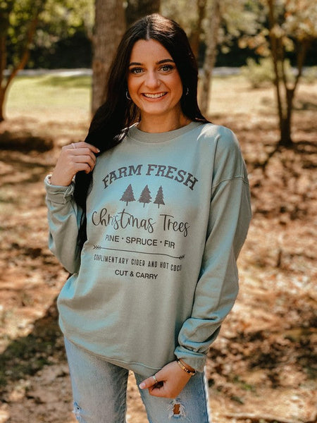 Farm Fresh Christmas Trees Sweatshirt