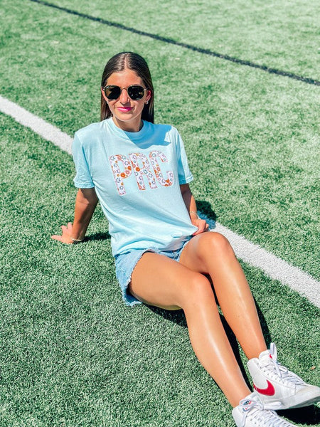 Custom Retro Happy's Pastel Applique Tee