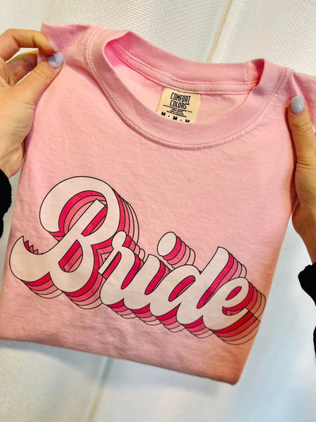 Pink Bride Retro Stack Tee