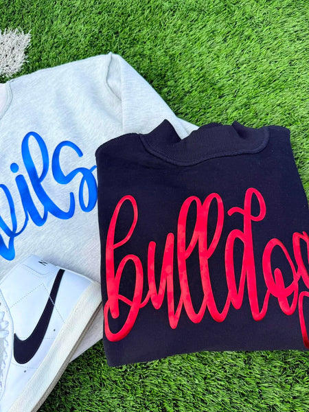 Fancy Cursive Font GAME136 Team Puff Graphic