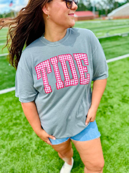 Gingham Custom Plaid School Team DTF GAME75 Graphic
