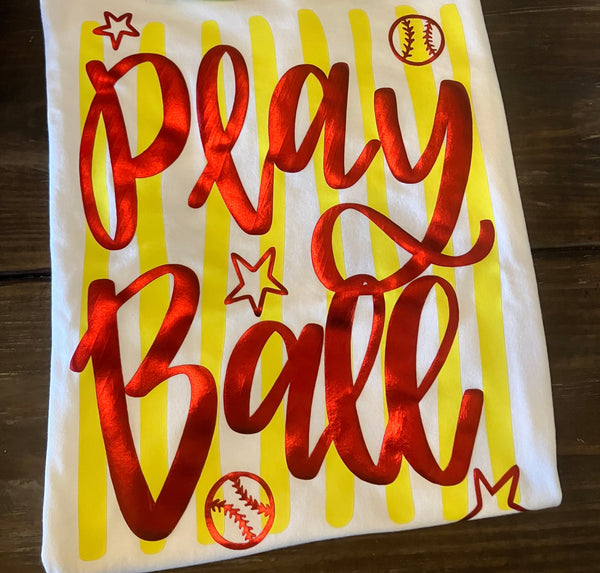 Play Ball DTF / Puff Vinyl Graphic Design