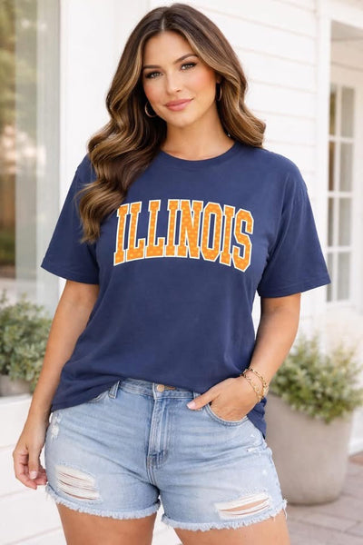 Bold Varsity CUST40 Polka Dot Font DTF Top